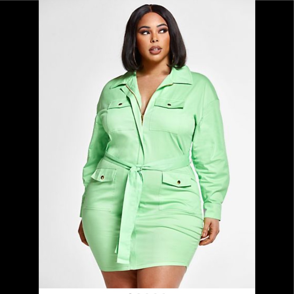 Penelope Tie Waist Shirt Dress